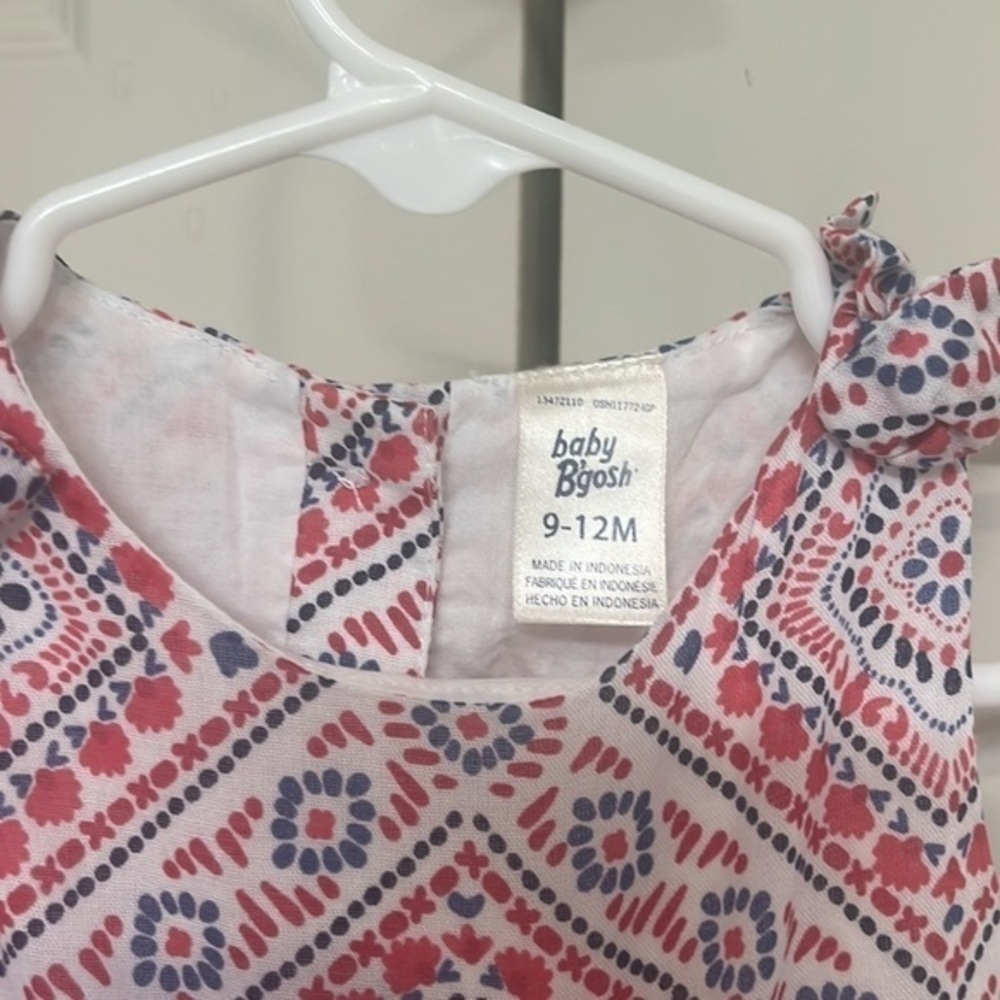 OshKosh cotton summer sundress size 9-12 months‎ - Picture 3 of 5